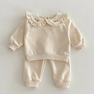 Embroidered Collar Jogger Det - RYAN AND REMI
