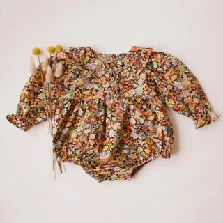 Vintage Floral Romper for Baby Girls: Perfect for Spring Weddings - RYAN AND REMI