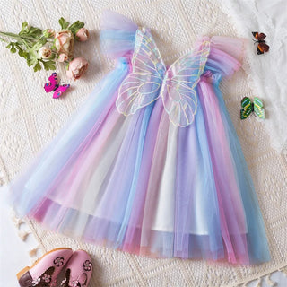 Floral Butterfly Tulle Dress - RYAN AND REMI