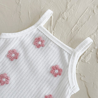 Breathable Camisole Flower Bodysuit - RYAN AND REMI