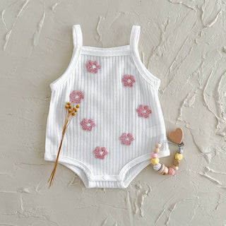 Breathable Camisole Flower Bodysuit - RYAN AND REMI
