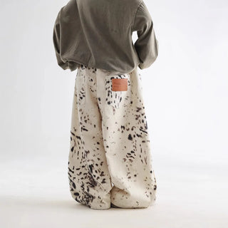 Leopard Print Wide Leg Pants - RYAN AND REMI