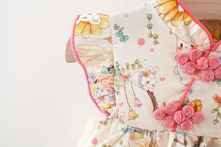 Mandarin Floral Dress - RYAN AND REMI