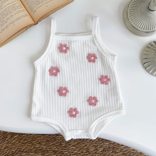 Breathable Camisole Flower Bodysuit - RYAN AND REMI