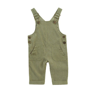 Double Pocket Fall Corduroy Romper Jumpsuit Overalls - RYAN AND REMI