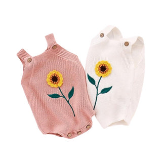 Sunflower Knitted Bodysuit - RYAN AND REMI