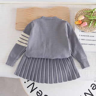 Preppy Skirt Sweater Set - RYAN AND REMI