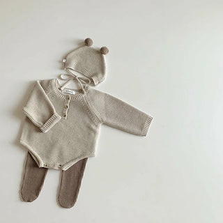 Long Sleeve Knitted Bodysuit Set - RYAN AND REMI