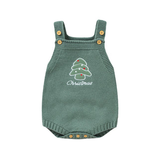 Newborn Knitted Christmas Romper