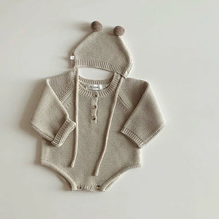Long Sleeve Knitted Bodysuit Set - RYAN AND REMI