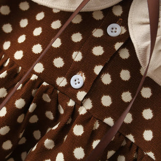 Polka Dot Ribbon Dress - RYAN AND REMI