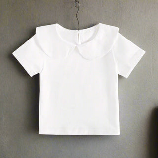Girls Peter Pan Collar Shirt - RYAN AND REMI