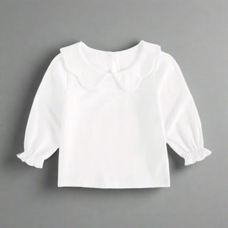 Girls Peter Pan Collar Shirt - RYAN AND REMI
