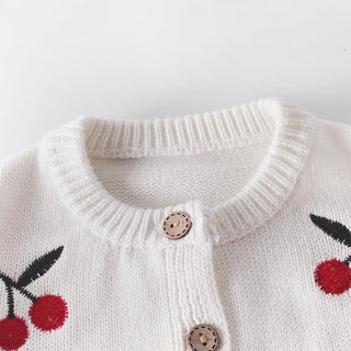Wild Cherry Knitted Cardigan Romper Outfit