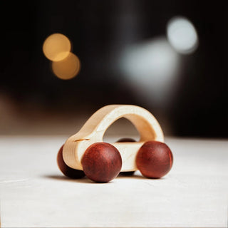 Montessori Educational Smooth Maple Wood Toy Cars - RYAN AND REMI
