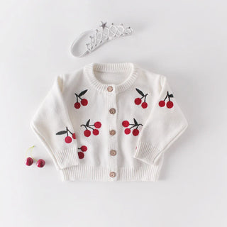 Wild Cherry Knitted Cardigan Romper Outfit