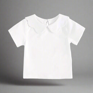 Girls Peter Pan Collar Shirt - RYAN AND REMI
