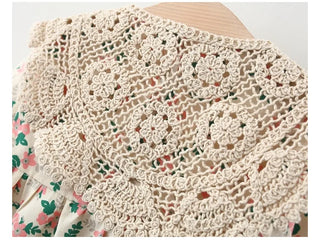Floral Lace Shawl Dress - RYAN AND REMI
