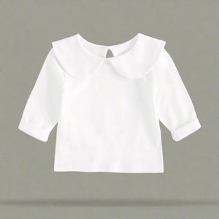 Girls Peter Pan Collar Shirt - RYAN AND REMI