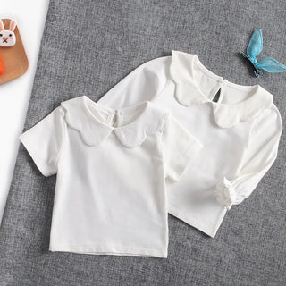 Girls Peter Pan Collar Shirt - RYAN AND REMI