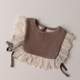 Baby Lace Waffle Bib - RYAN AND REMI