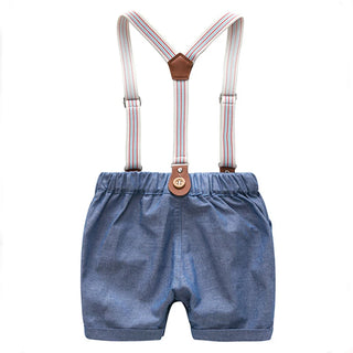 Suspender Shorts & Romper Suit Set - RYAN AND REMI