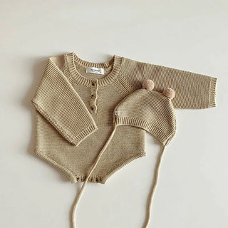 Long Sleeve Knitted Bodysuit Set - RYAN AND REMI