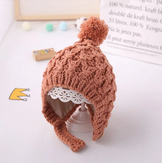 Knitted Pompon Winter Hat - RYAN AND REMI