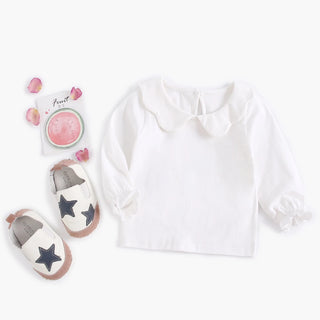 Girls Peter Pan Collar Shirt - RYAN AND REMI