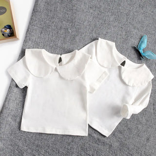Girls Peter Pan Collar Shirt - RYAN AND REMI