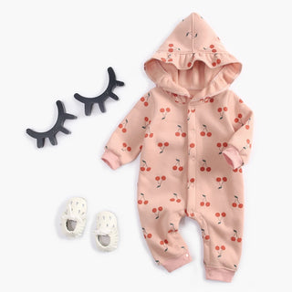 Long Sleeve Flare Hooded Jumpsuit - RYAN AND REMI