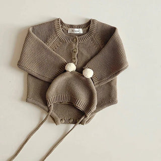 Long Sleeve Knitted Bodysuit Set - RYAN AND REMI