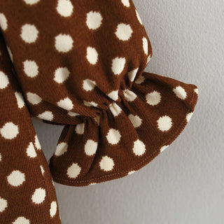 Polka Dot Ribbon Dress - RYAN AND REMI