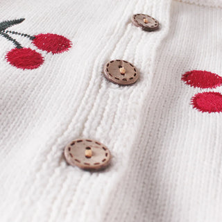 Wild Cherry Knitted Cardigan Romper Outfit