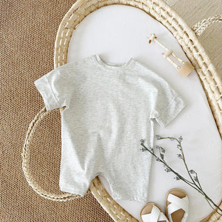 Casual Cotton Short Tee Jumpsuit