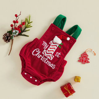 Backless Christmas Romper