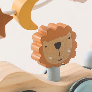 Wooden Montessori Dinosaur Wheel Toy - RYAN AND REMI