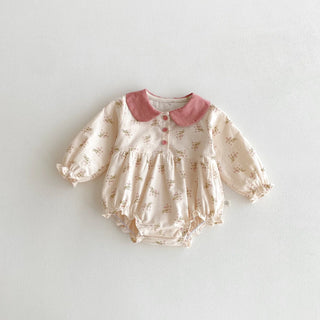 Floral Doll Collar Romper