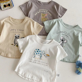 Cartoon Animal Boys T-Shirt