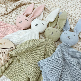Knitted Rabbit Comfort Toy - RYAN AND REMI
