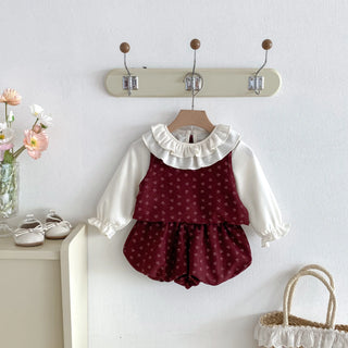 Leafy Doll Ruffled Set. 3Pcs - RYAN AND REMI