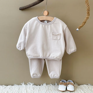 Pocketed Solid Jogger Set - RYAN AND REMI