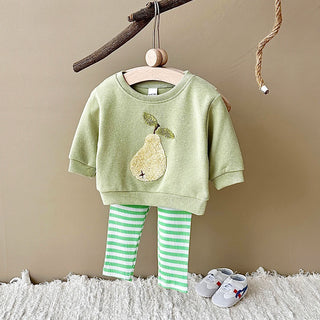 Fruit Patch Stripe Pants Set - RYAN AND REMI