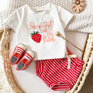Striped Shorts Fruit Set