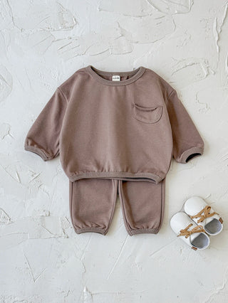 Pocketed Solid Jogger Set - RYAN AND REMI