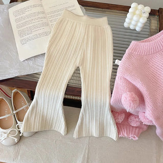 Fluffy Ball Sweater Set