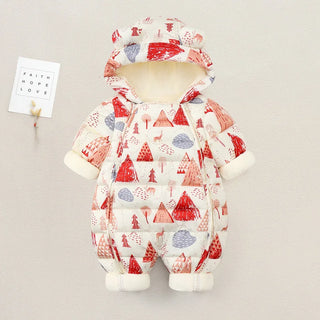 Cartoon Waterproof Hooded Romper With Boots - RYAN AND REMI