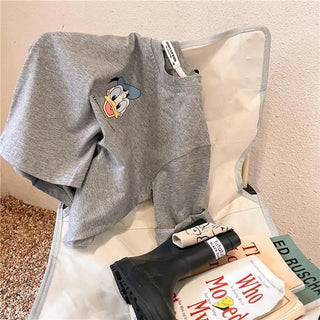 Cartoon Print Long Sleeve T-Shirt - RYAN AND REMI