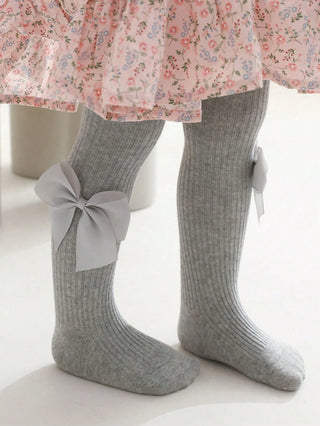 Side Bowknots Knit Leggings - RYAN AND REMI