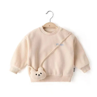 Teddy Bear Cross Over Sweater - RYAN AND REMI